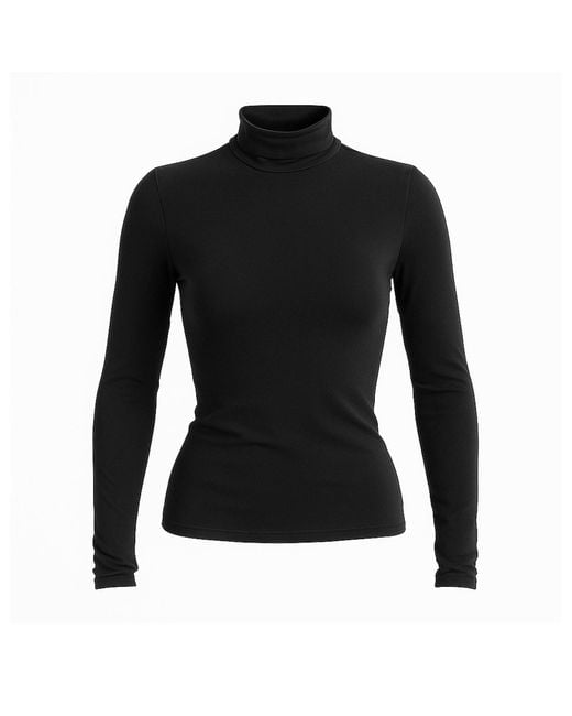 Maison De Gala Black Ava Turtleneck Top