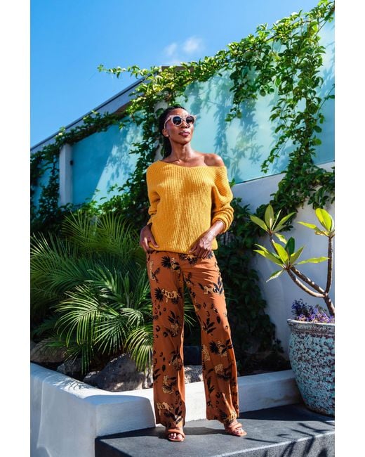 Jennafer Grace Brown Lucy Leopard Bellbottom Trousers