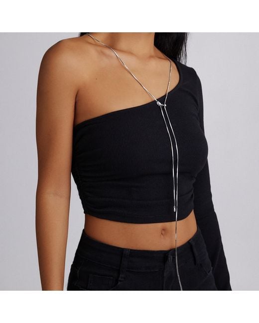 Retro Chic Metallic Aeolian Whispers Chain Necklace