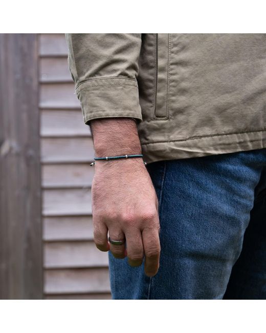 Harbour Uk Blue Equilibrium Rope Bracelet for men
