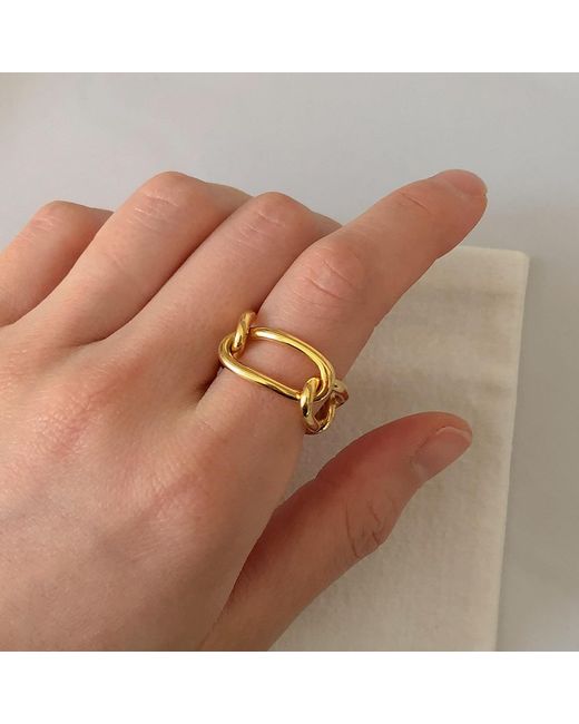 Cote Cache Metallic Chain Link Ring