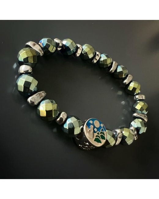 Ebru Jewelry Blue Hematite Energy Bracelet