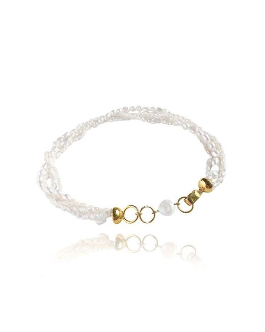 LINYA JEWELLERY Metallic Bera Ocean Pearl Necklace