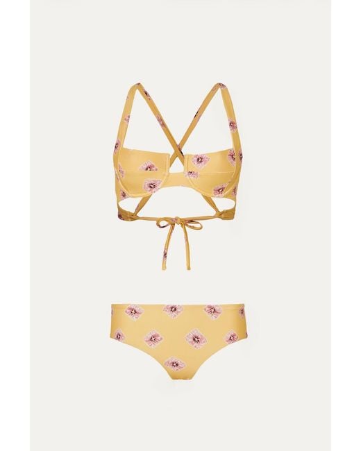 Par Y Escala Sl Metallic Jamu Underwire Bikini Top