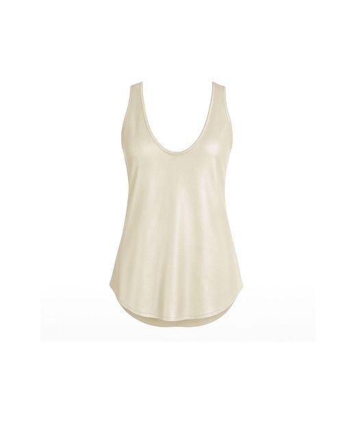 LAHIVE Natural Neutrals Samantha Satin Knit Tank