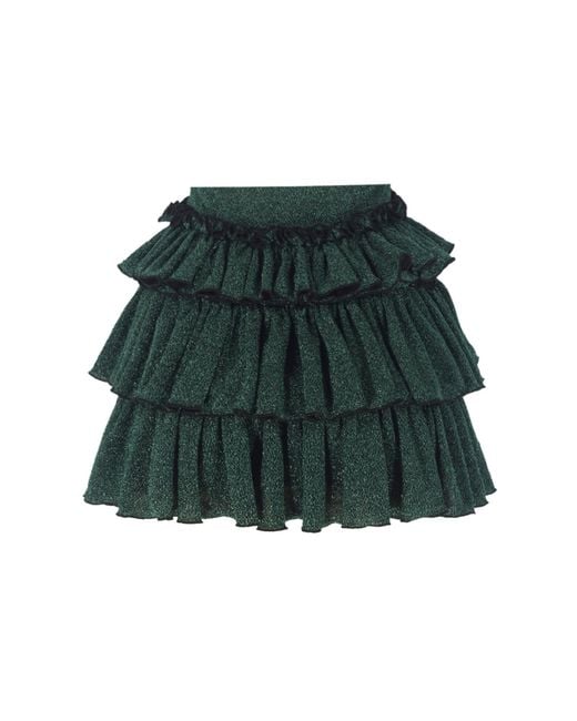 Nur Karaata Green Bellano Sparkle Skirt