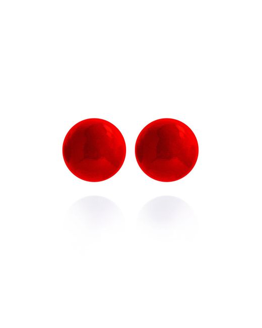 Saule Label Red Gaia Jumbo Earrings In Venetian