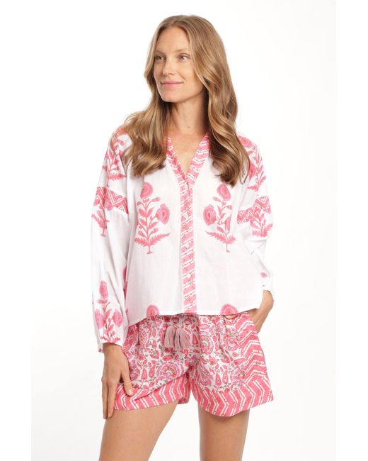 Bindu Pink Carlie Blouse