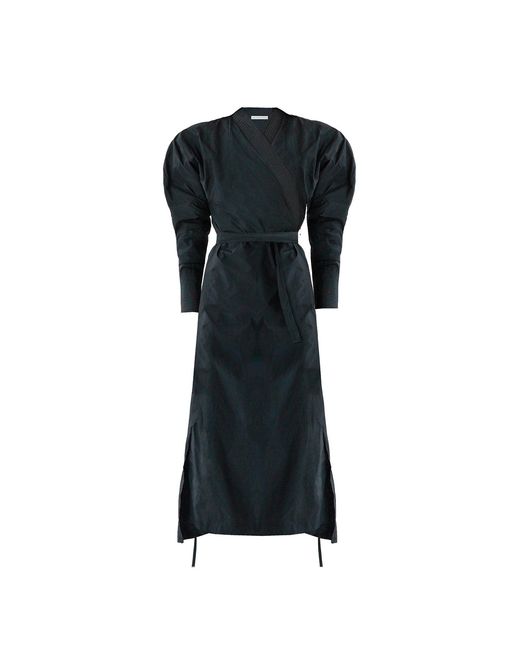Sanctumum Black Gia Kimono Wrap Dress
