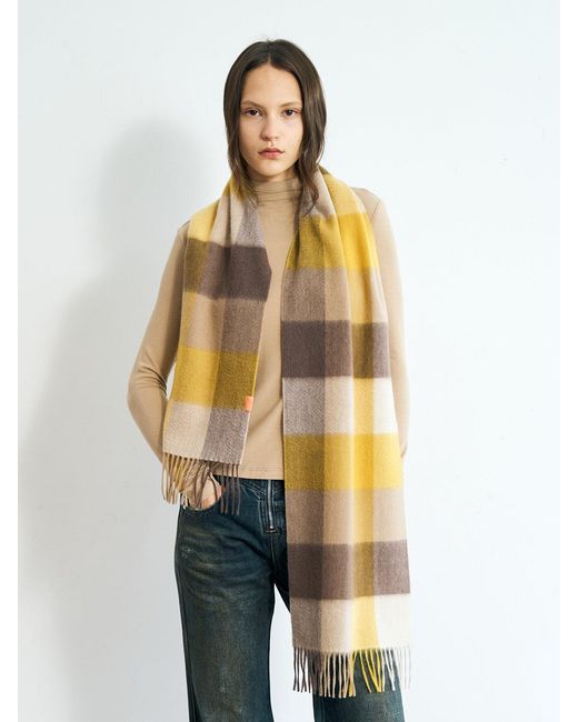 Lost Pattern Multicolor Plaid Cashmere Scarf