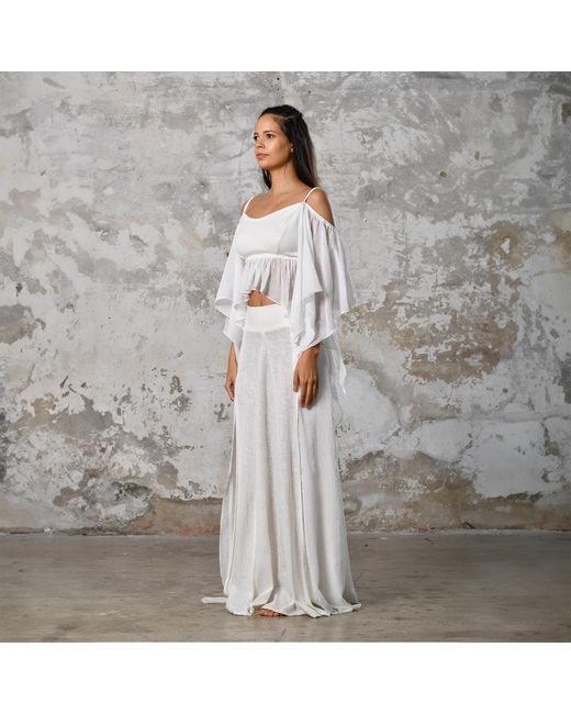 Zhenabia White Venus Blouse