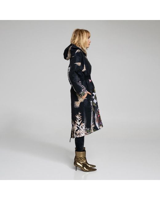 ARTISTA Black Stars Hooded Coat
