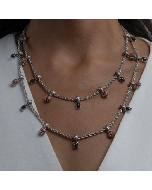 Onia Metallic Earth Rope Choker