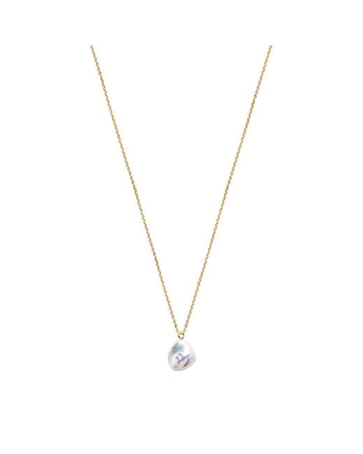 Ora Pearls Metallic Mermaid Keshi Pearl Fine Chain Necklace