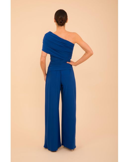 Atom Label Blue Rhodium Jumpsuit