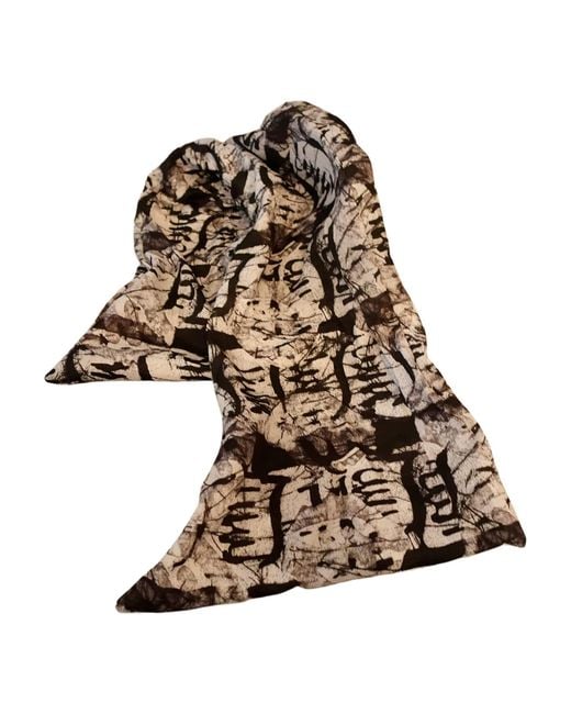 Romer Millinery Black Twisturban Turban & Abstract Print Fluted Edge