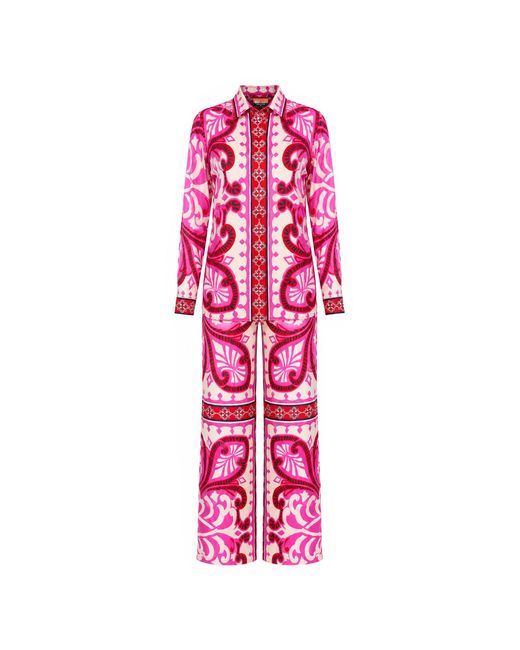 Maui X Lolita Red Yaya Baroque Print Pants Set