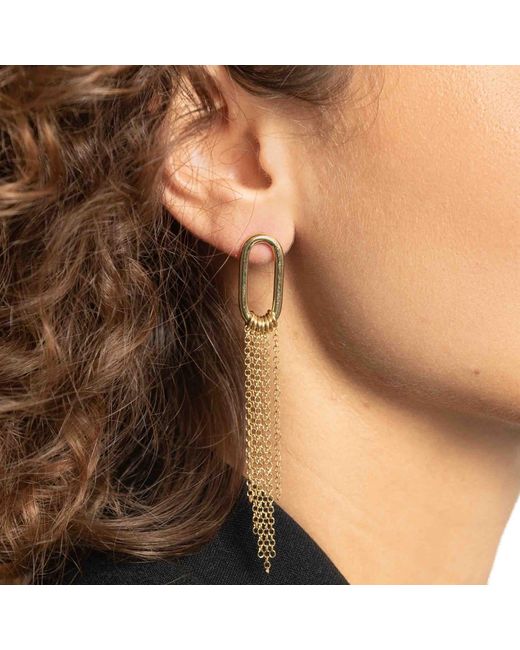 LOTT.gioielli Metallic Classic Earring Tube Chain