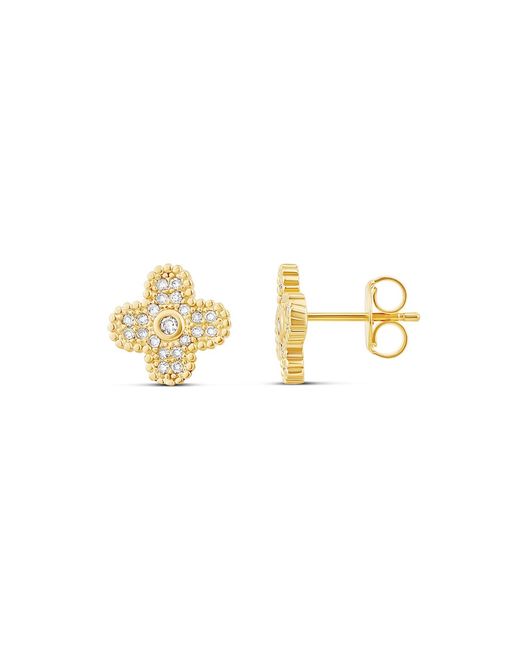 SHYMI Metallic Small Flower Earrings