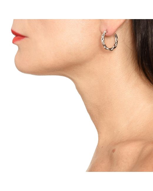 Addicted Metallic Concordia Stud Chain Earrings