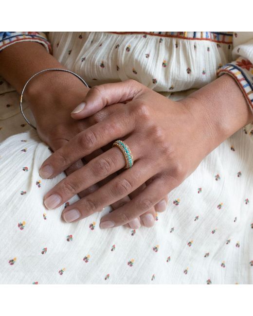Preeti Sandhu Metallic 14K, Plated Dome Ring