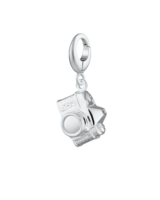 Lily Charmed White Sterling Vintage Camera Charm