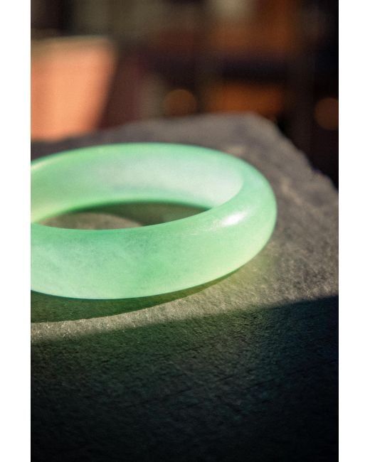 seree Green Agave Classic Jade- Gemstone Bangle