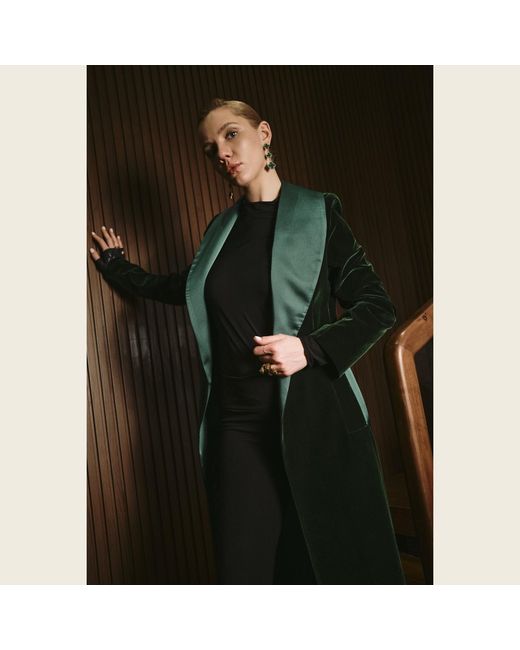 Roqaia Fashion House Green Velvet Noble