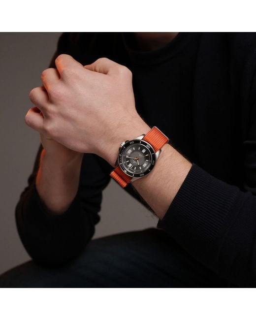 Kennett Watches & Accessories Gray Kennett Solaxplorer Solar-Powered Adventure Watch With Fabric Strap for men