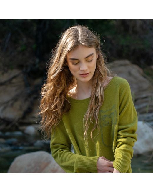Catnip and Seaweed Green The Cashmere Sweater