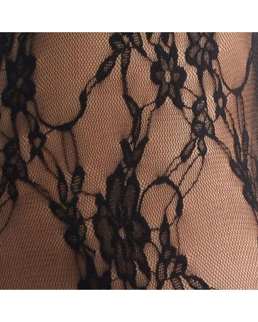 HIGH HEEL JUNGLE by KATHRYN EISMAN Black Femme Lace Premium Tights