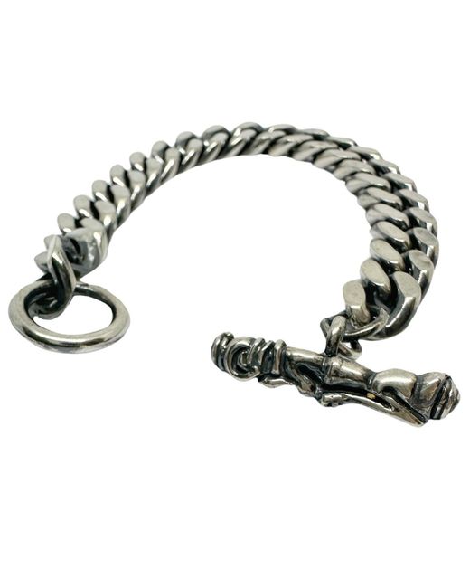 Tg-Jewellery by Tamara Gervasio Black Celtic Dog Three Curb Sterling Bracelet for men