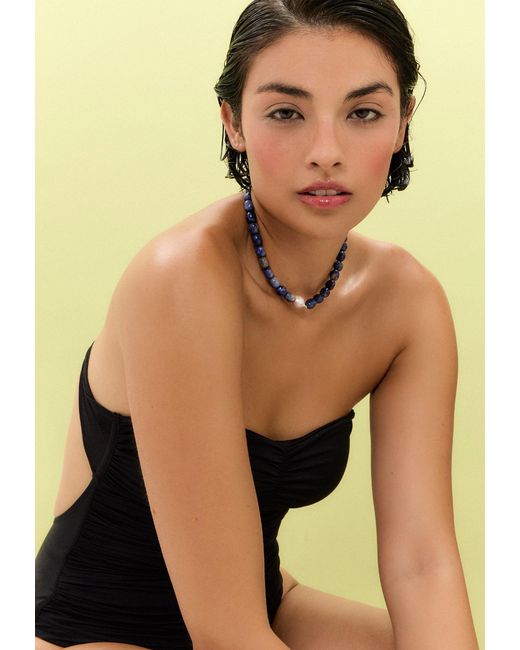 Lavani Jewels Blue Necklace Nereida