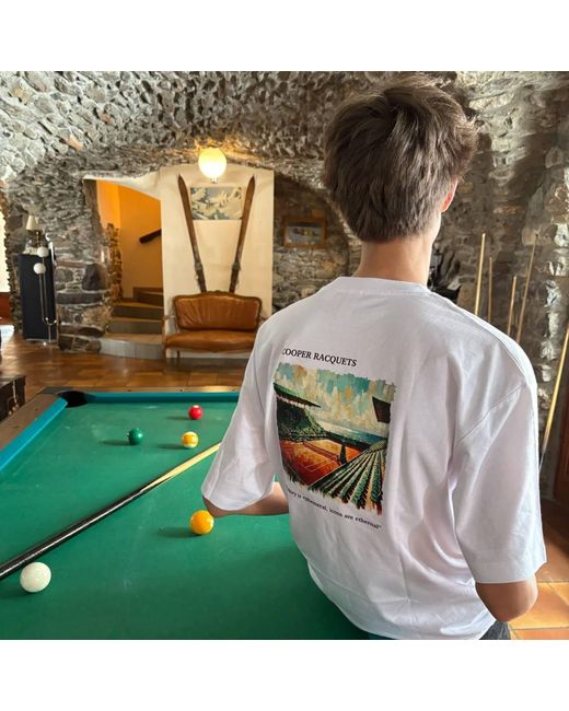 Cooper Racquets Green Tennis T-Shirt Art for men