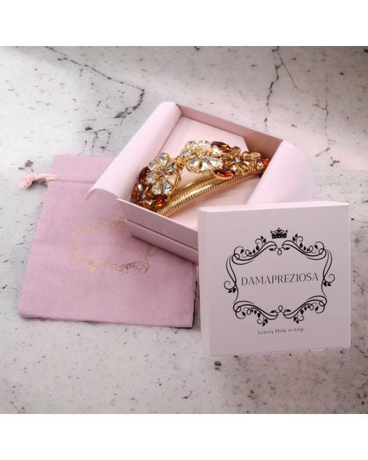 DAMAPREZIOSA Metallic Neutrals Daisy Belt