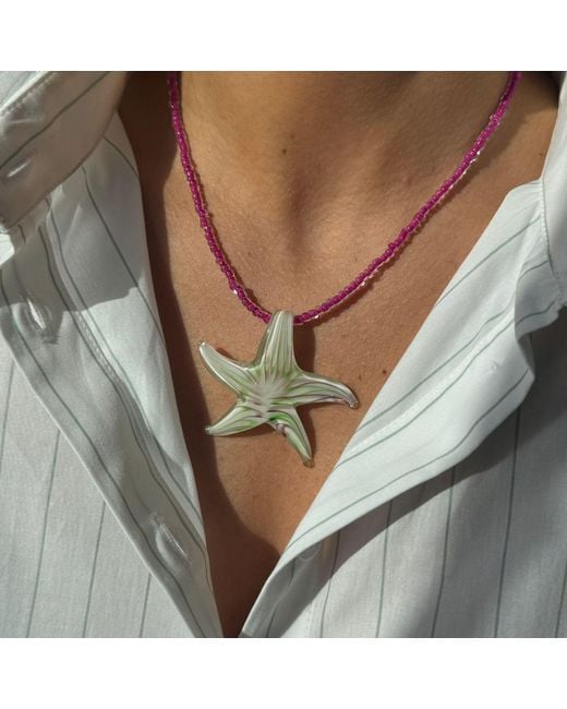 Miss May the Brand Metallic Starfish Necklace
