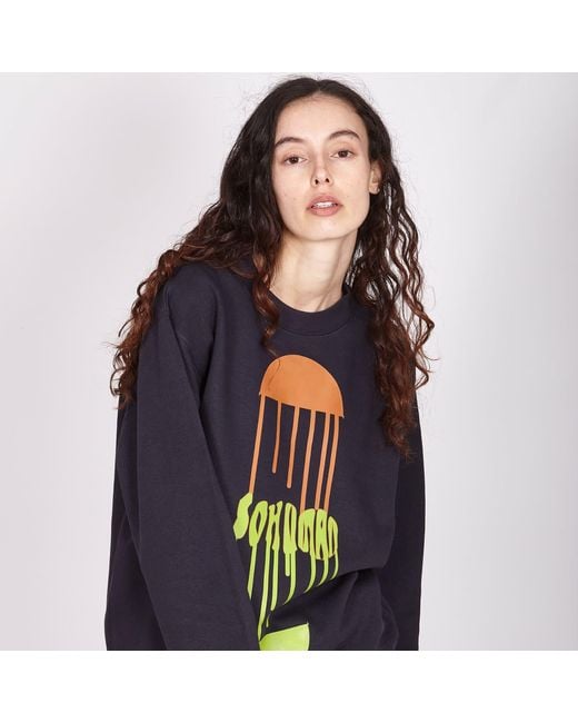 SOHUMAN Blue Daya Organic Cotton Sweatshirt