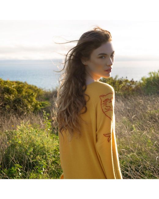 Catnip and Seaweed Yellow The Cashmere Sweater