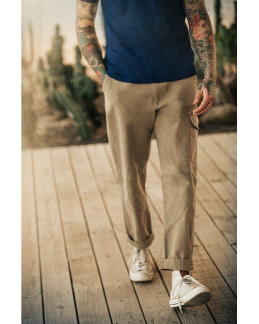 &SONS Trading Co Natural Neutrals Preston Surplus Cargo Pant Khaki for men