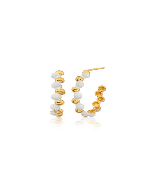 Milou Jewelry Metallic Grace Hoop Earrings