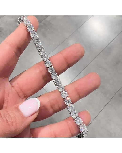 Spero London Metallic Sterling 5Mm Tennis Bracelet