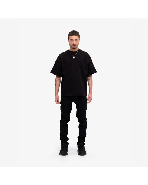 PLACE OF ELMS Black The Jungle T-Shirt for men