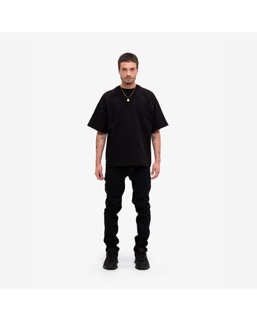 PLACE OF ELMS Black The Jungle T-Shirt for men