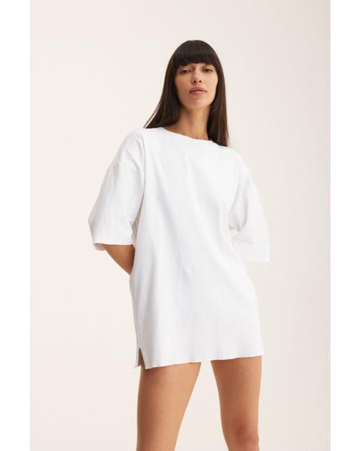 mysimplicated White Oversized T-Shirt
