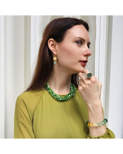 Farra Green Aventurine Stone Setting Ring