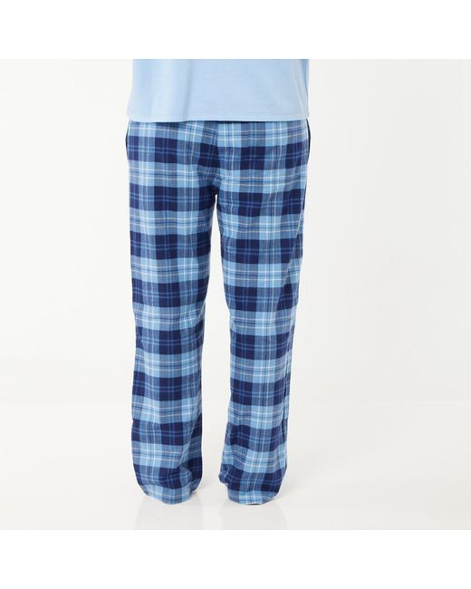 Lounge Blue Soft, Breathable Organic Brushed Cotton Loungewear Trousers