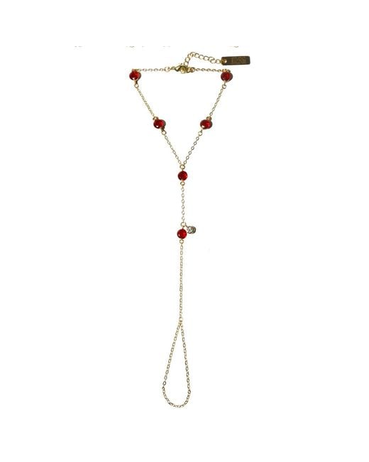 Studio Baloge Metallic Carmine Hand Chain