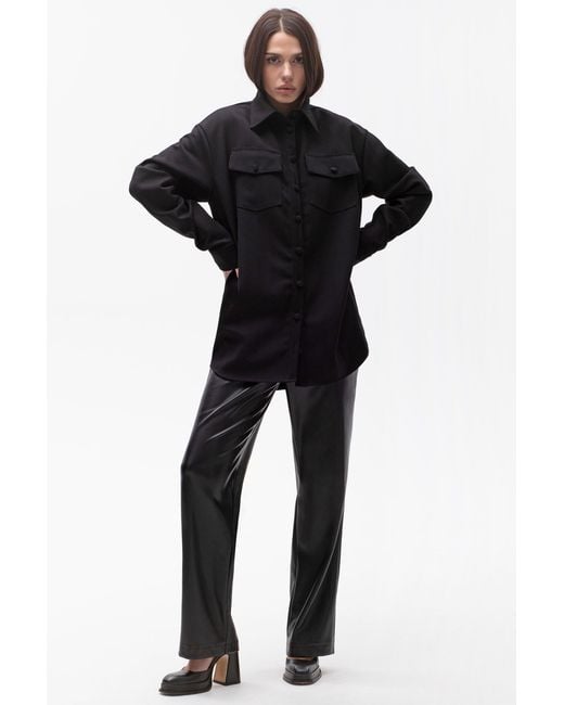 Maison Bogomil Black Oversized Work Shirt