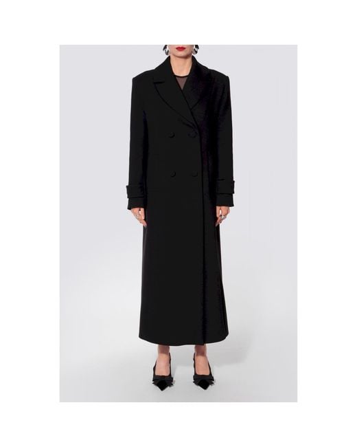 AGGI by HALEWSKI Black Cartney Maxi Coat