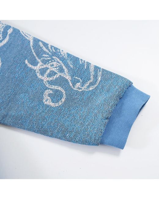 VERYRARE Blue Yokai Kabuki Crewneck for men